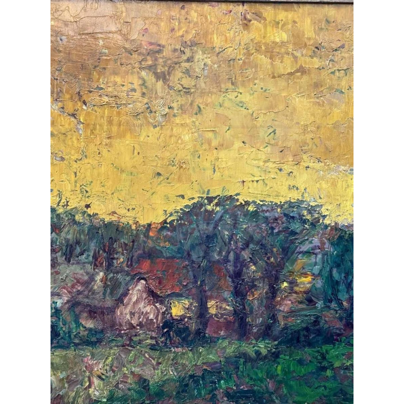 Petrus MERTENS (1919-1986): « Landscape ( of the Lys ?) »