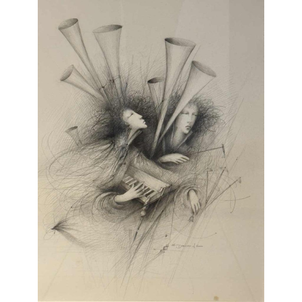 Jean-Claude Dresse (1946-): « Musiciennes »