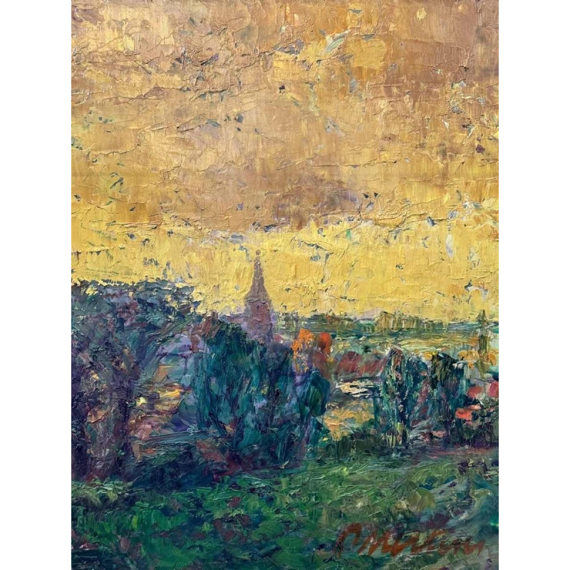 Petrus MERTENS (1919-1986): « Landscape ( of the Lys ?) »