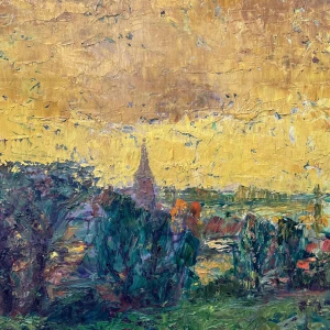 Petrus MERTENS (1919-1986): « Paysage ( de la Lys ?) »