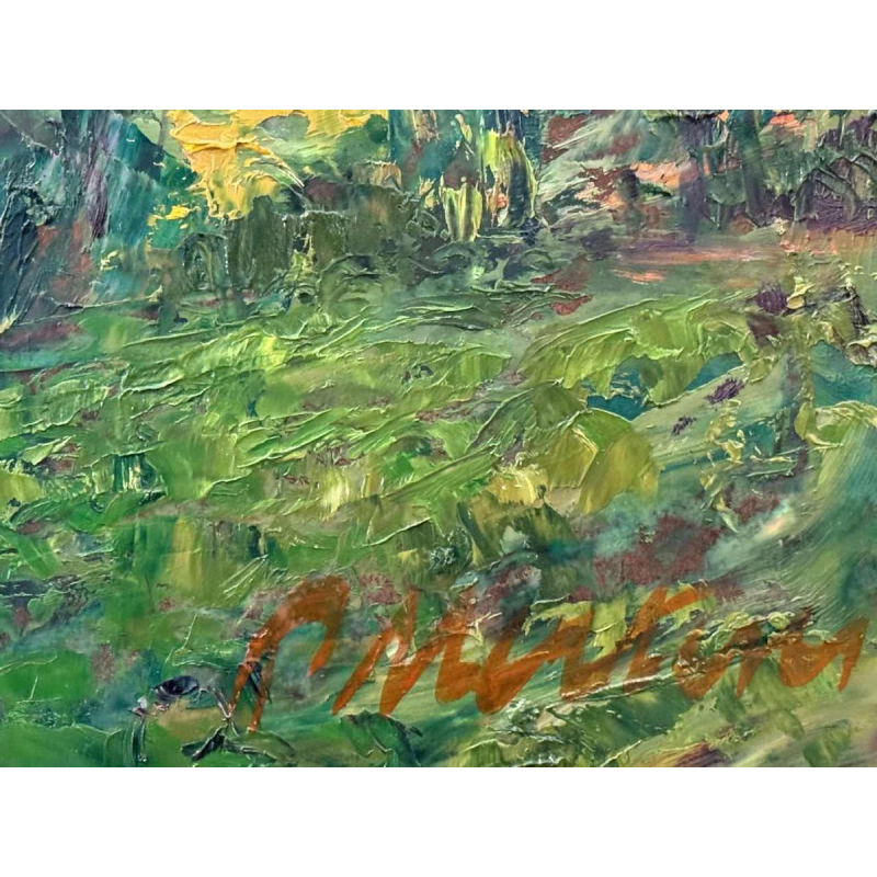 Petrus MERTENS (1919-1986): « Paysage ( de la Lys ?) »