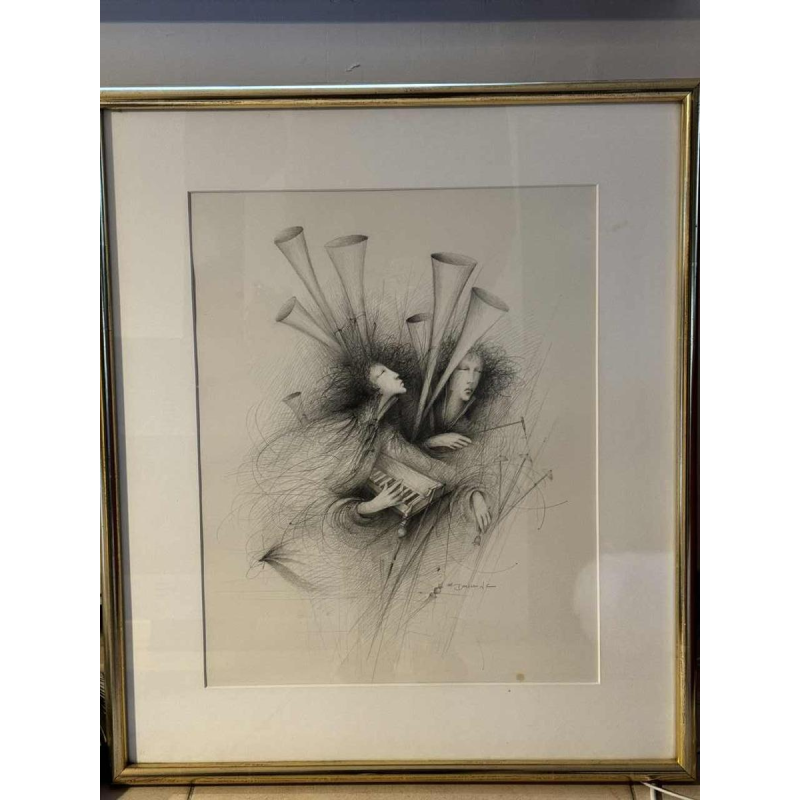 Jean-Claude Dresse (1946-): Musiciennes (Muzikanten)