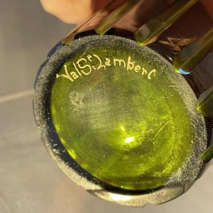 Val Saint-Lambert vaas Weens model decoratie “Flora Dance” Léon Ledru