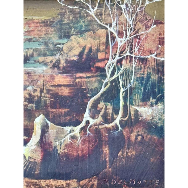 Marcel DELMOTTE (1901-1984): Surrealistisch landschap