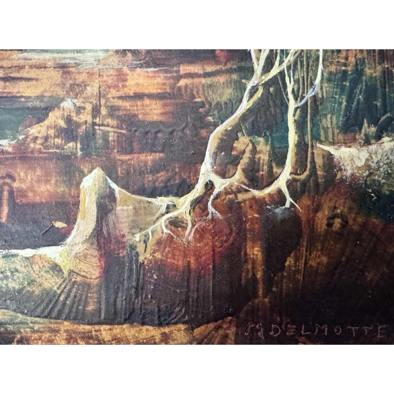 Marcel DELMOTTE (1901-1984): Surrealistisch landschap