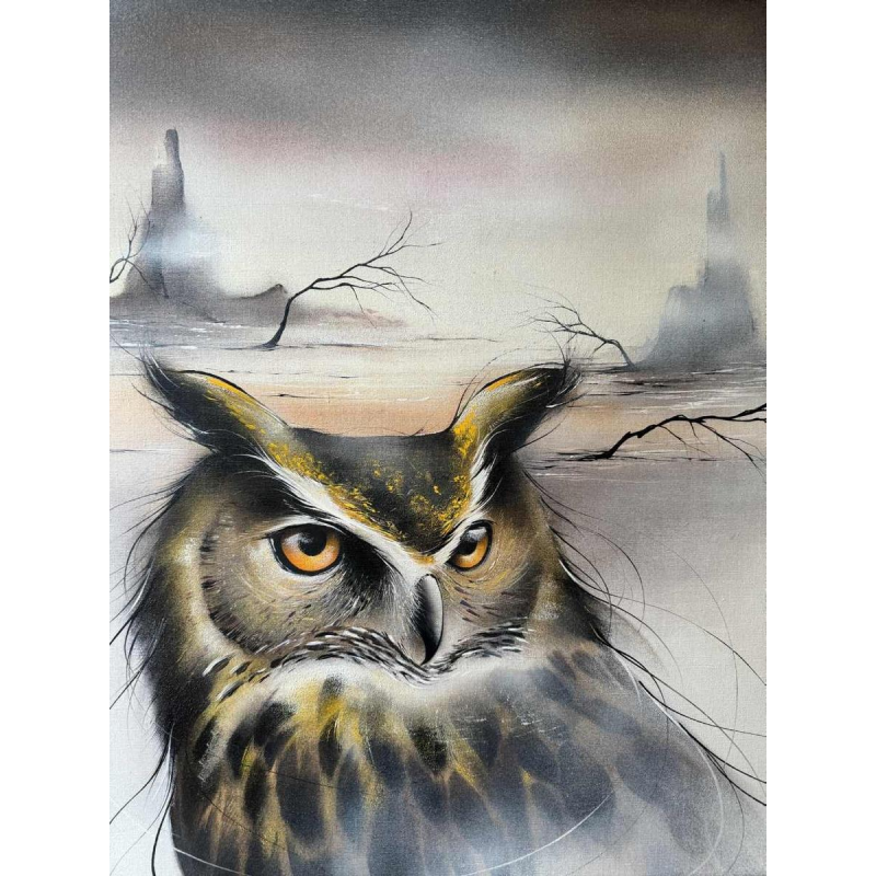 luc GENOT (1943-1995): « De toegepaste krijger » Olie op doek