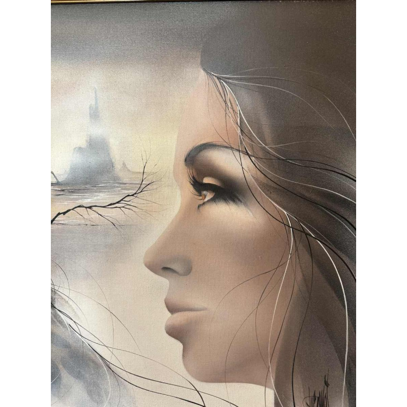 luc GENOT (1943-1995): « De toegepaste krijger » Olie op doek