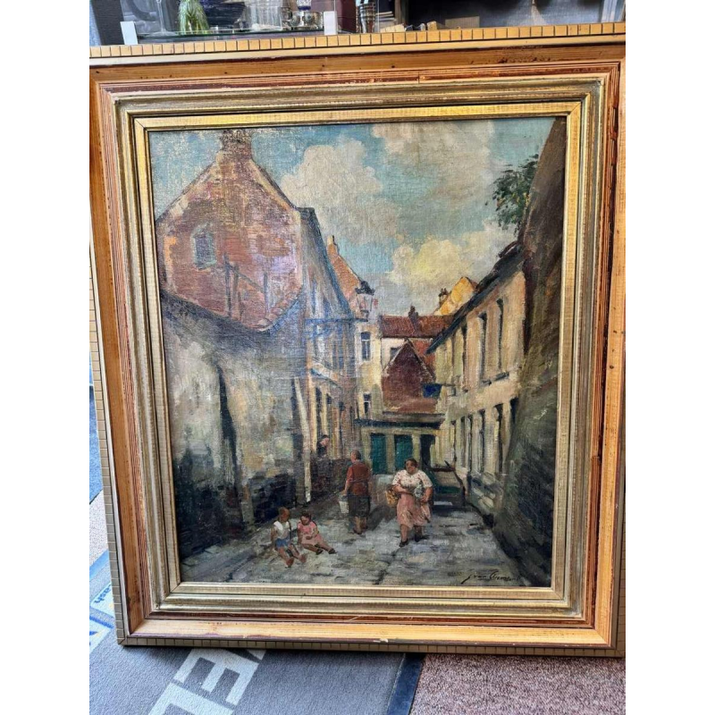 Jean VAN CLEEMPUT (1881-1953): scene of life