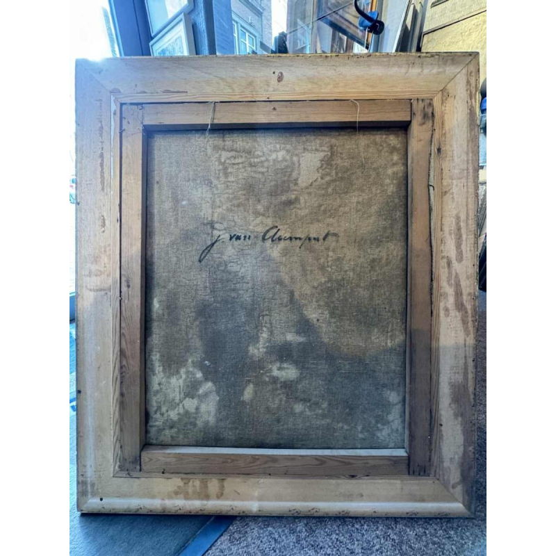 Jean VAN CLEEMPUT (1881-1953): Party scene with ice cream shop