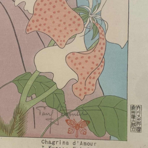 Paul Jacoulet "Chagrin damour" gravure bois couleurs 1940