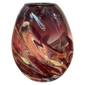 Louis Leloup (1929-) vase en cristal