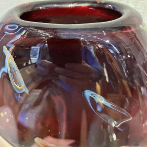 Louis Leloup (1929-) vase en cristal