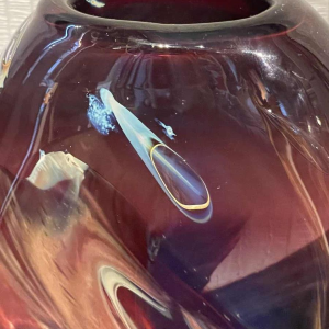 Louis Leloup (1929-) vase en cristal