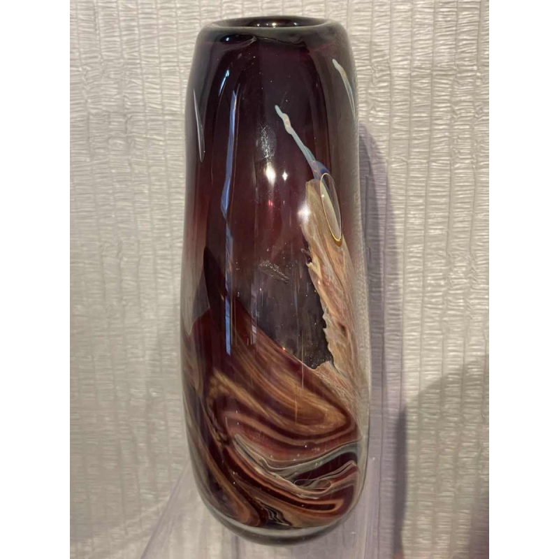 Louis Leloup (1929-) vase en cristal