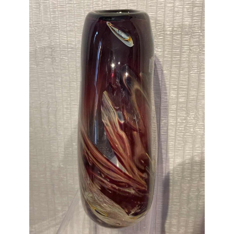 Louis Leloup (1929-) crystal vase