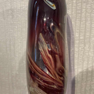 Louis Leloup (1929-) vase en cristal