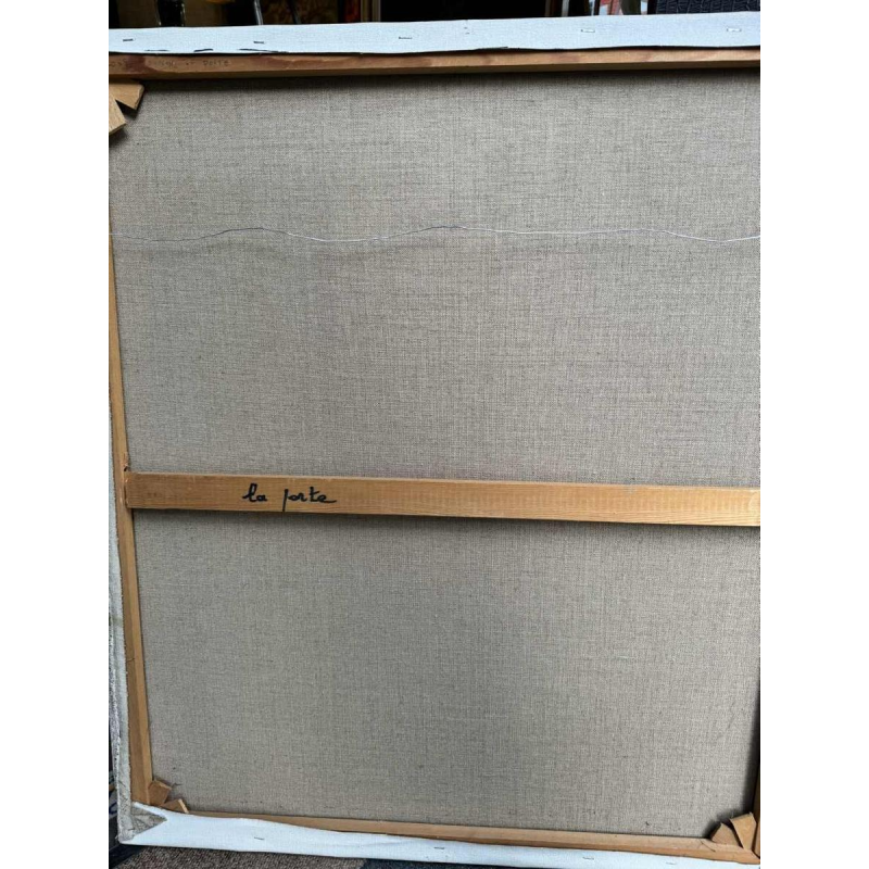 Michel MERCIE: « The door », painting, oil on canvas