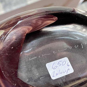 Louis Leloup (1929-) crystal vase