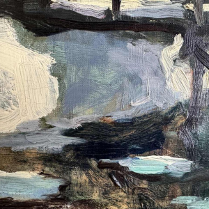 Georges BOUILLON (1891-1943) : Winter in de Ardennen schilderen op doek