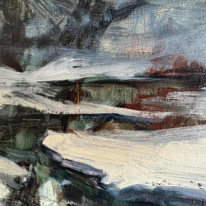 Georges BOUILLON (1891-1943) : Winter in de Ardennen schilderen op doek