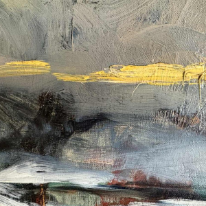 Georges BOUILLON (1891-1943) : Winter in the Ardennes painting on canvas