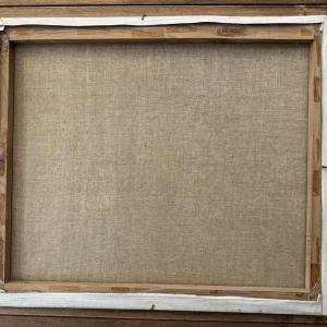 "Windsurfers" painting oil on canvas ca 1980 signed, artist to be identified