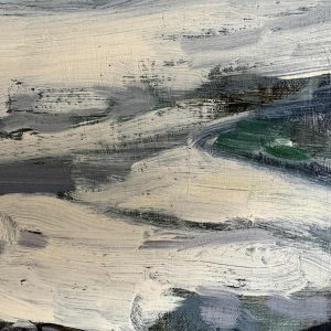 Georges BOUILLON (1891-1943) : Winter in de Ardennen schilderen op doek