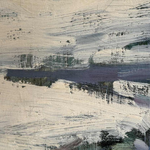 Georges BOUILLON (1891-1943) : Winter in the Ardennes painting on canvas