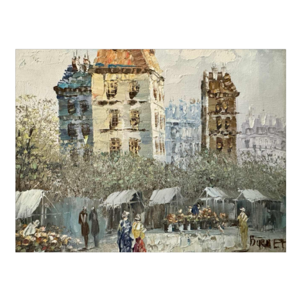Caroline BURNETT (1877-1950): view of Paris - painting - oil on canvas