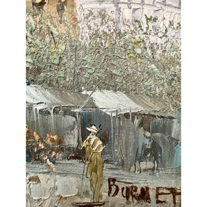 Caroline BURNETT (1877-1950): view of Paris - painting - oil on canvas