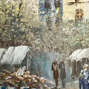 Caroline BURNETT (1877-1950): vue de Paris - peinture - huile sur toile