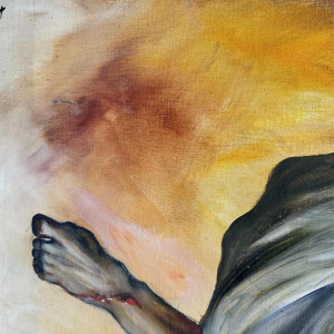 Christian HOCQUET « Le jugement dernier» peinture huile sur toile