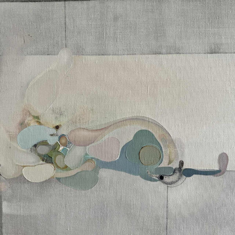 André SPRUMONT (1938-), abstracte verf olieverf op doek