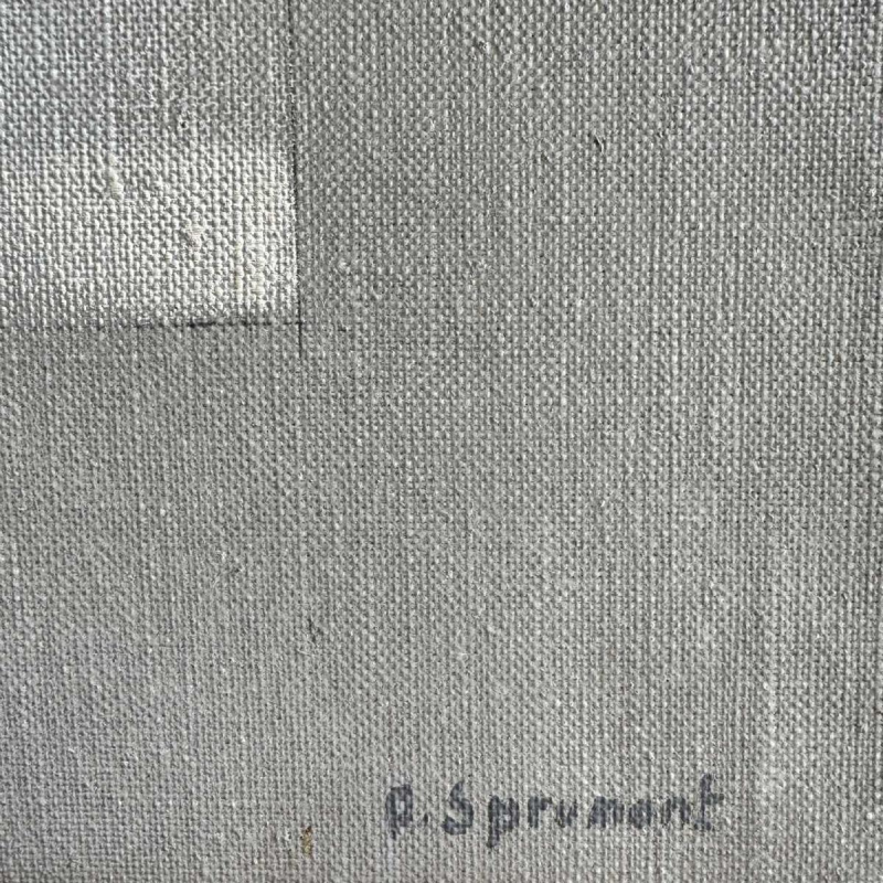 André SPRUMONT (1938-), abstracte verf olieverf op doek