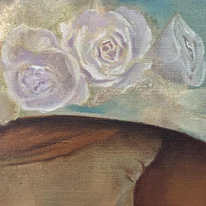 Albert de Villeroux “Le Secret” schilderij olieverf op doek, 20e eeuw