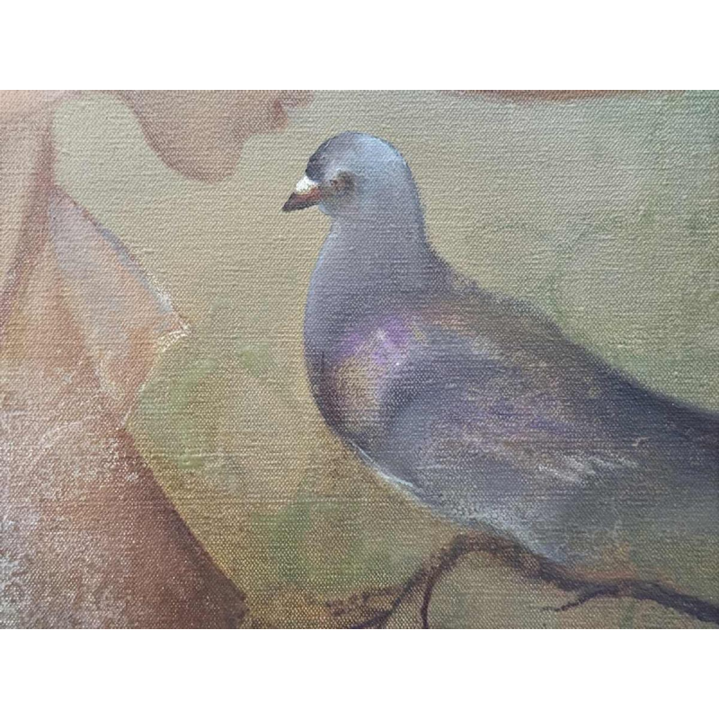 Albert de Villeroux ‘Le Secret’ painting oil on canvas, 20th century