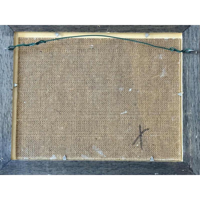 Marie-Louise BATARDY « A la pharmacie » peinture huile sur toile