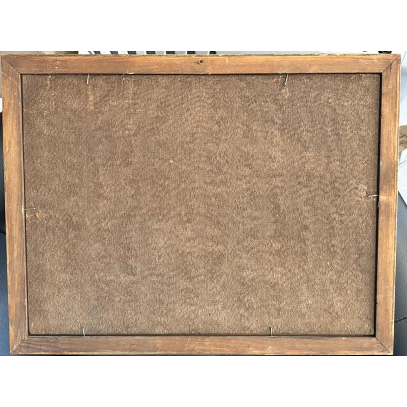 José WOLFF "Ardennes farmhouse" oil on panel