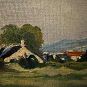 Émile ROULIN (rond1958)« Hooimaal in een Mosan- of Condruziaans landschap »