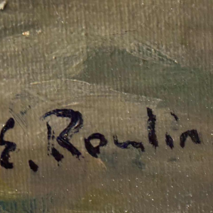 Émile ROULIN (rond1958)« Hooimaal in een Mosan- of Condruziaans landschap »