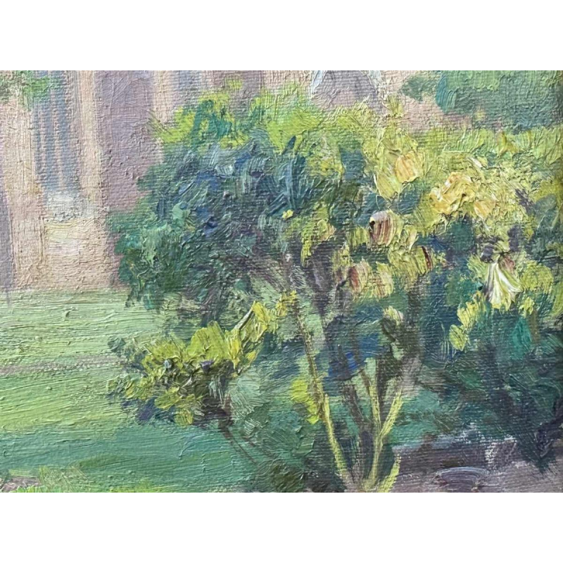 Pierre Abattucci (1871-1942): « Church of Saint Walburge in Furnes » painting