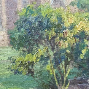 Pierre Abattucci (1871-1942): " Veurne Sint Walburgiskerk " schilderij