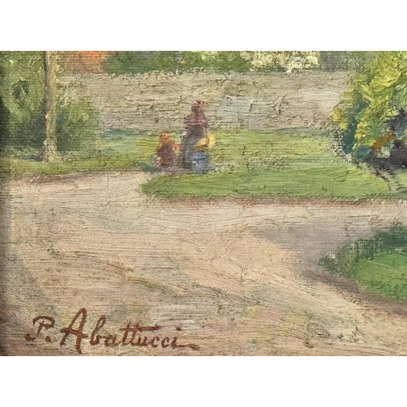 Pierre Abattucci (1871-1942): « Church of Saint Walburge in Furnes » painting