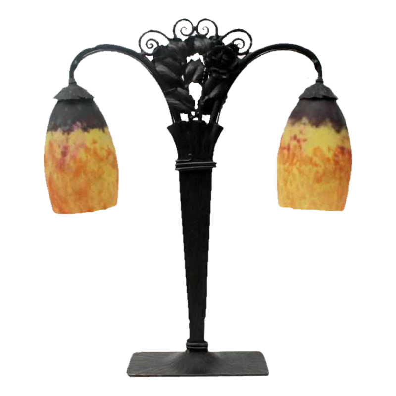 SOLD.LAMPE DE TABLE ART-NOUVEAU DAUM