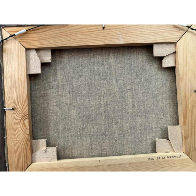 Marie-Louise BATARDY (1943-): «Street of the chemistry » painting