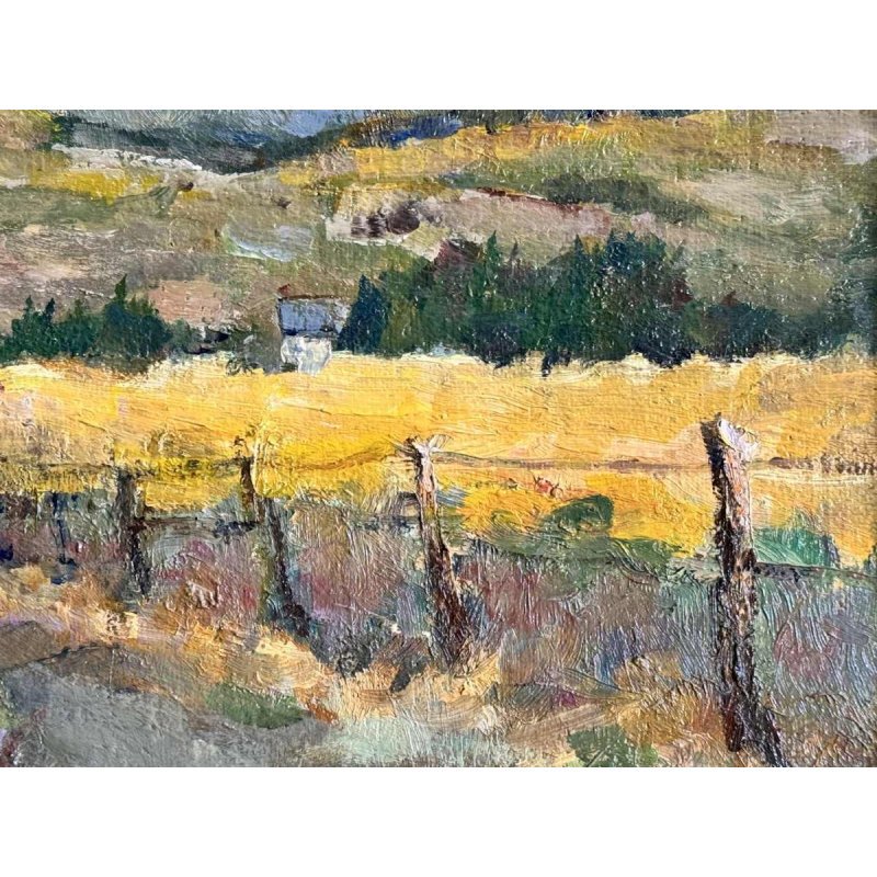 Jeanine DANDRIFOSSE: « Zomer in Ardennen » schilderij, olie op doek