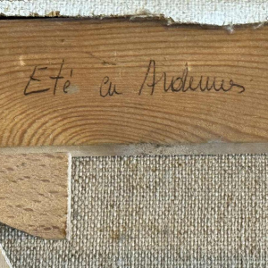 Jeanine DANDRIFOSSE: « Zomer in Ardennen » schilderij, olie op doek