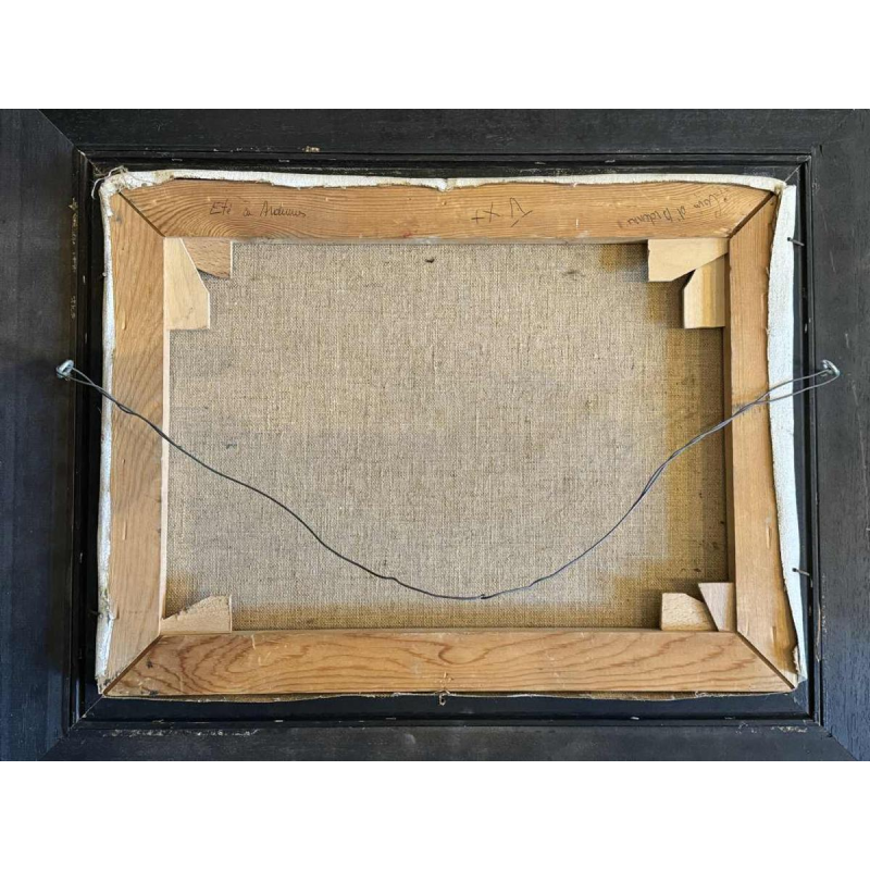 Jeanine DANDRIFOSSE : « Été en Ardennes » peinture huile sur toile