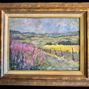 Jeanine DANDRIFOSSE: « Zomer in Ardennen » schilderij, olie op doek