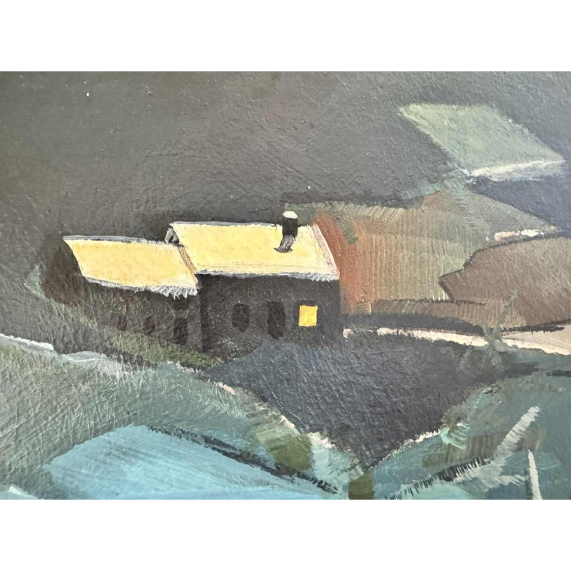 Désiré LOUETTE (1935-): « Before the dark night » acrylic